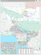 Los Angeles County, CA Digital Map Premium Style